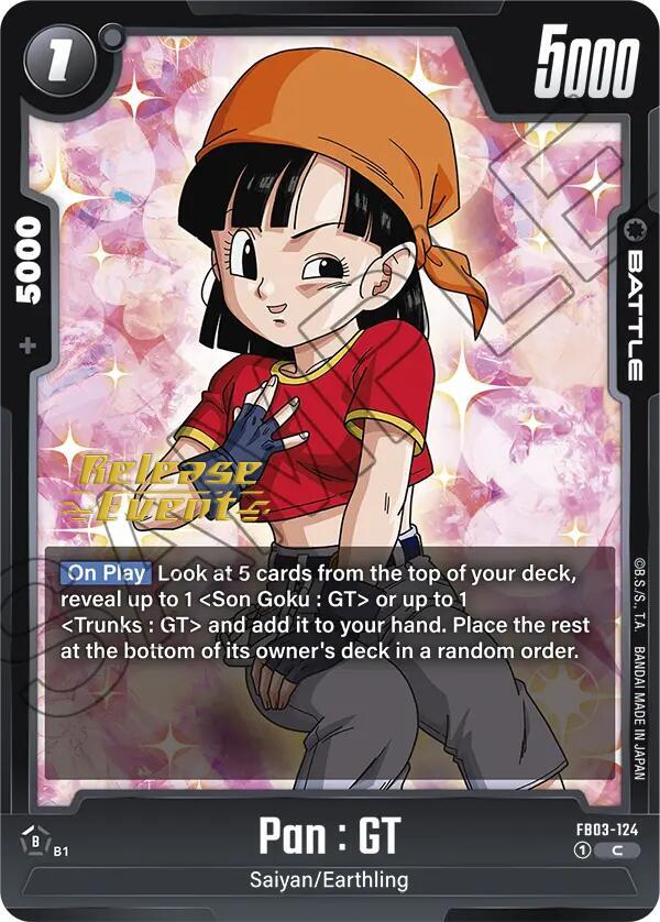 DBS Fusion World: Raging Roar Release Event Cards Singles
