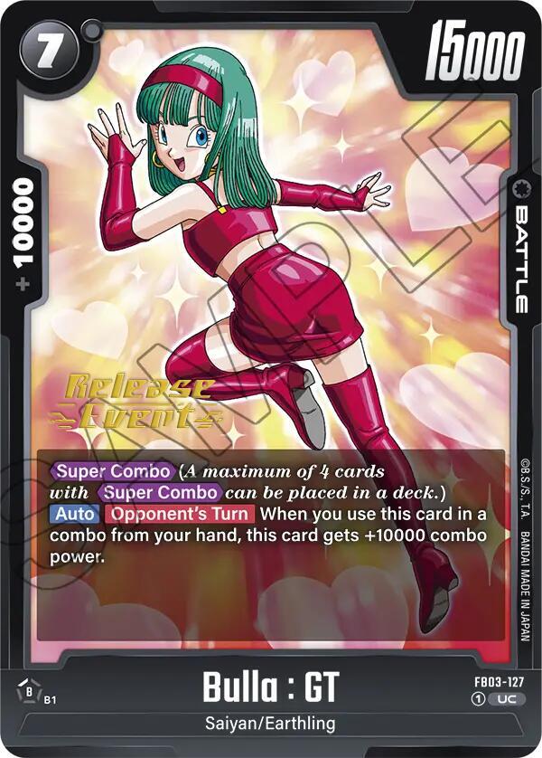 DBS Fusion World: Raging Roar Release Event Cards Singles
