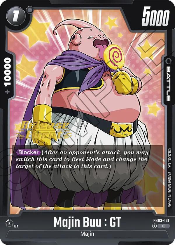 DBS Fusion World: Raging Roar Release Event Cards Singles