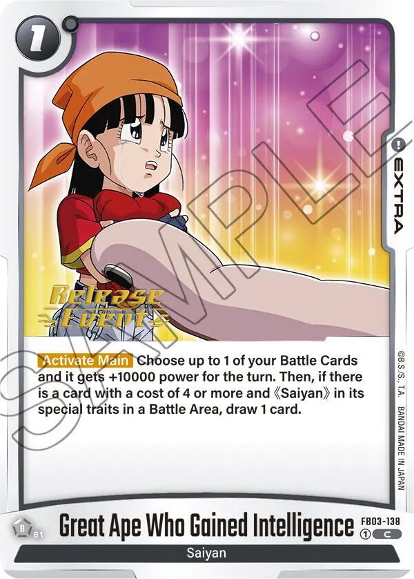 DBS Fusion World: Raging Roar Release Event Cards Singles