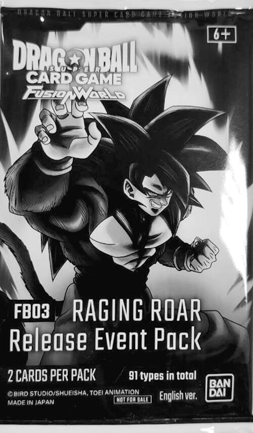 Dragon Ball Super: Fusion World: Cartas del evento de lanzamiento Raging Roar