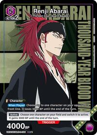Renji Abarai (105) (SR*) | UE01ST: BLEACH: Thousand-Year Blood War Starter Deck | Super Rare 1-Star | Foil | #UE01ST/BLC-1-105