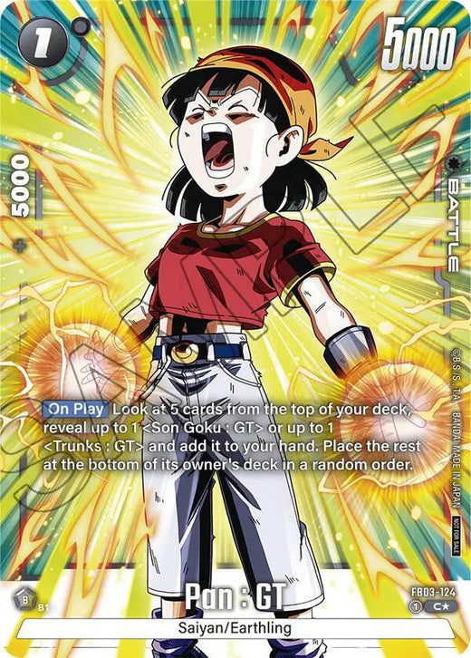 Pan : GT (Paquete de Torneo -Ganador- 03) FB03-124 C Foil