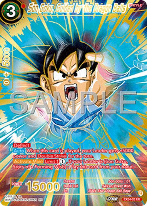 Son Goku, Guided by the Dragon Balls EX24-02 Expansion Rare Foil