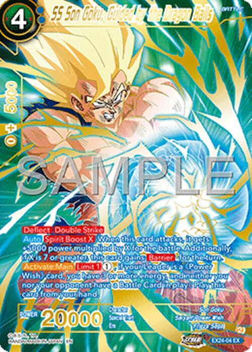 SS Son Goku, Guided by the Dragon Balls EX24-04 Expansion Rare Foil
