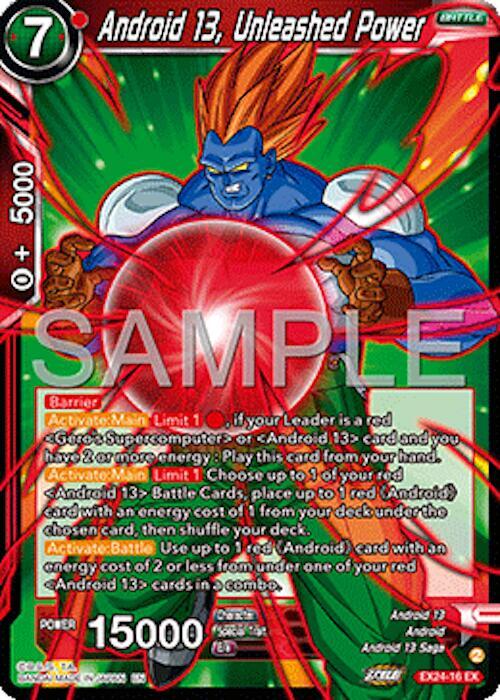 Android 13, Unleashed Power EX24-16 Expansion Rare Foil