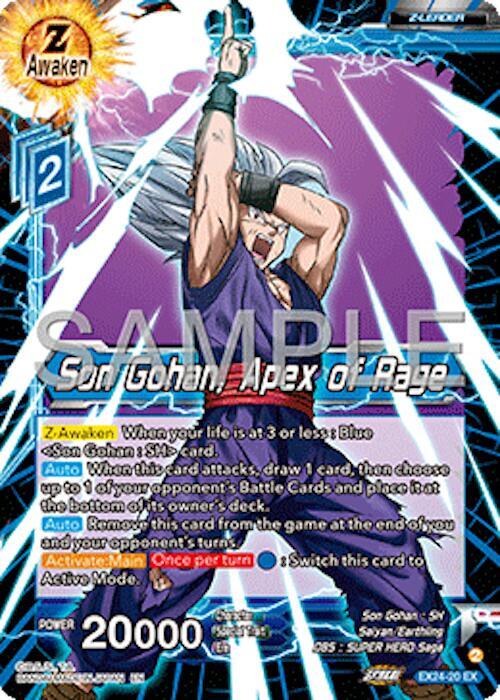 Son Gohan, Apex of Rage EX24-20 Expansion Rare Foil