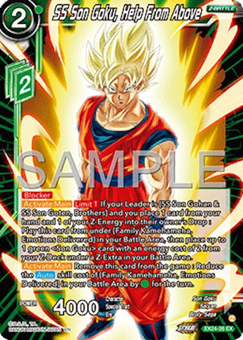 SS Son Goku, Help From Above EX24-26 Expansion Rare Foil