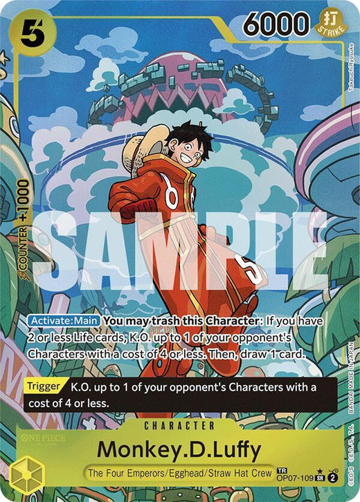 Monkey.D.Luffy (TR) OP07-109 TR Foil