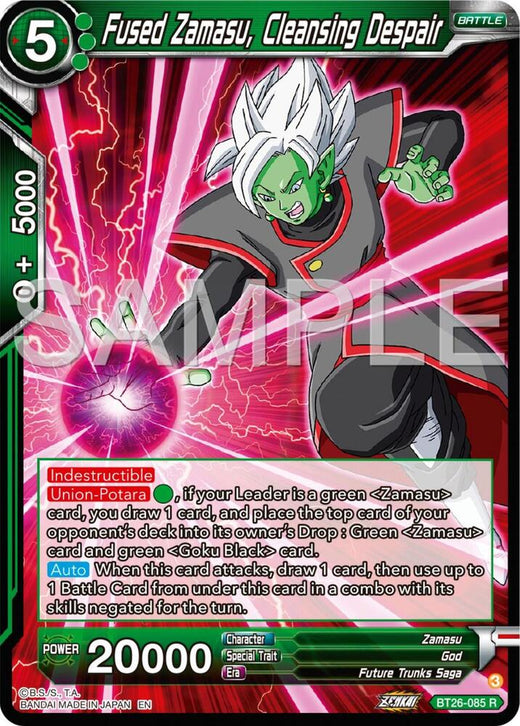 Fused Zamasu, Cleansing Despair BT26-085 Rare