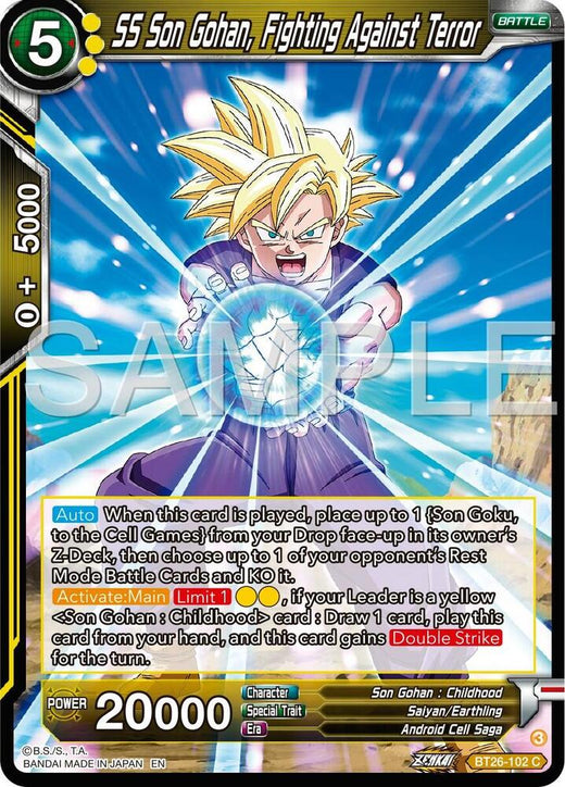 SS Son Gohan, Fighting Against Terror BT26-102 Common