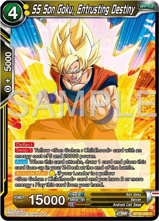 SS Son Goku, Entrusting Destiny BT26-098 Common