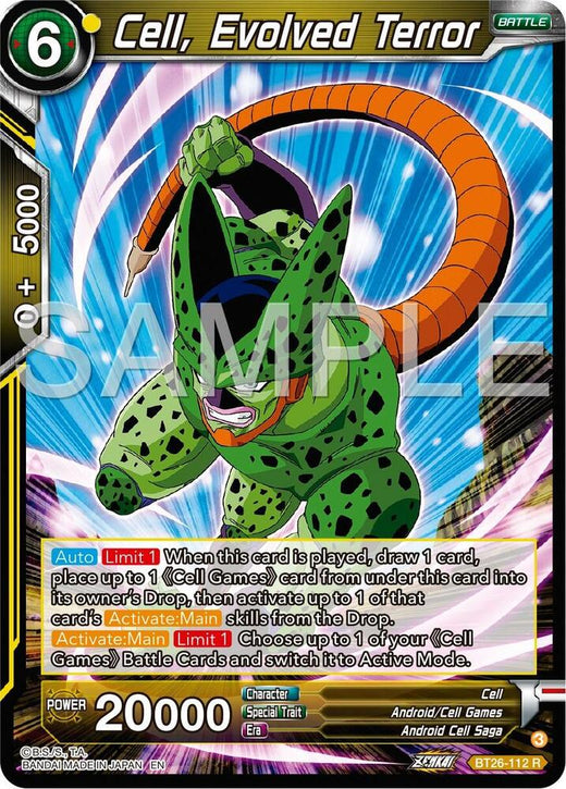 Cell, Evolved Terror BT26-112 Rare