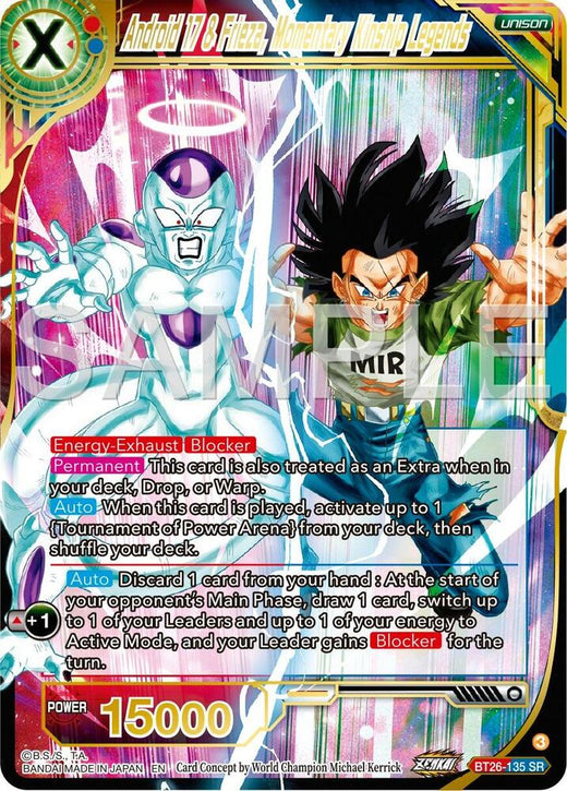 Android 17 & Frieza, Momentary Kinship Legends BT26-135 Super Rare Foil