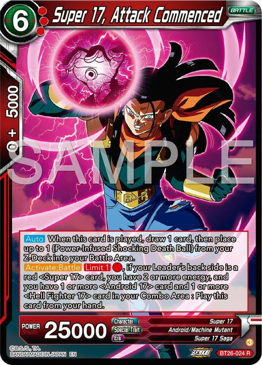 Super 17, Attack Commenced BT26-024 Rare