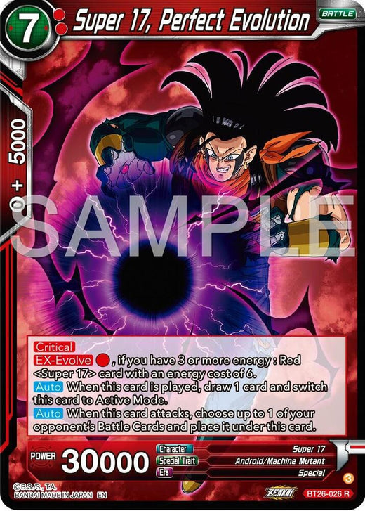 Super 17, Perfect Evolution BT26-026 Rare