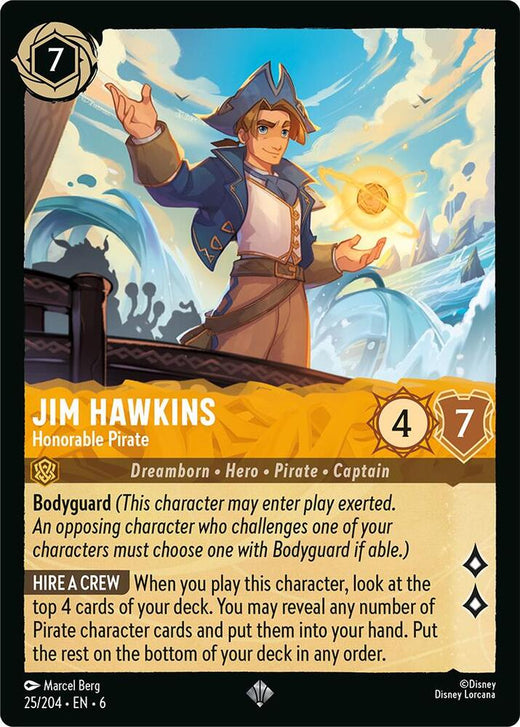 Jim Hawkins - Honorable Pirate 25/204 Super Rare