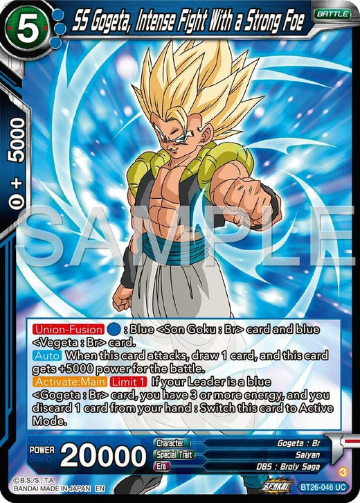 SS Gogeta, Intense Fight With a Strong Foe BT26-046 Uncommon