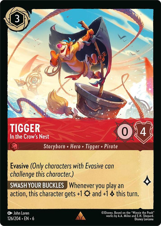 Tigger - In the Crow's Nest 126/204 Rare