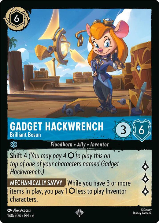 Gadget Hackwrench - Brilliant Bosun 140/204 Super Rare