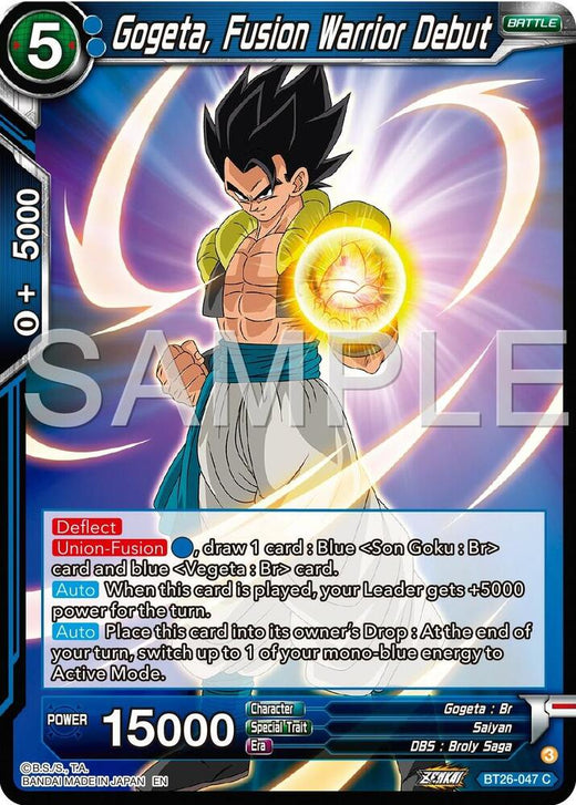 Gogeta, Fusion Warrior Debut BT26-047 Common