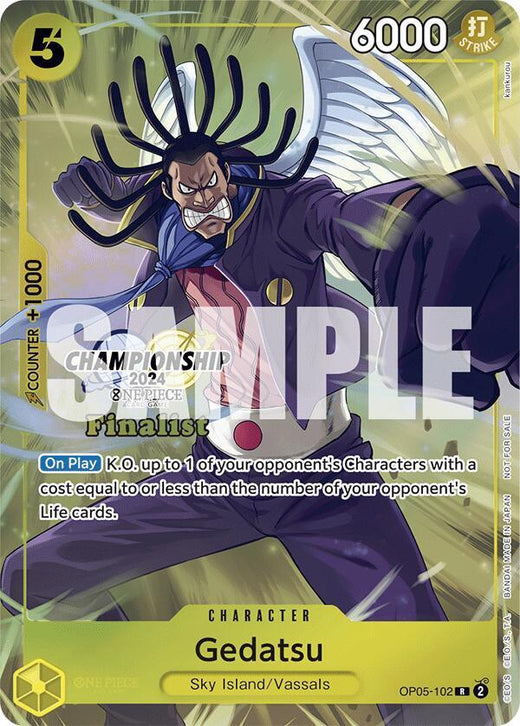 Gedatsu (Championship 2024 Finalist Card Set) OP05-102 R Foil
