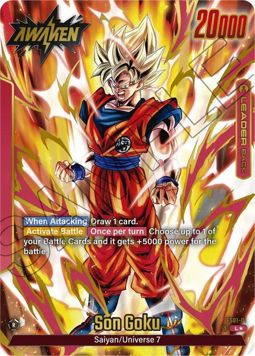 Son Goku - FS01-01 (Oro) Líder Holofoil