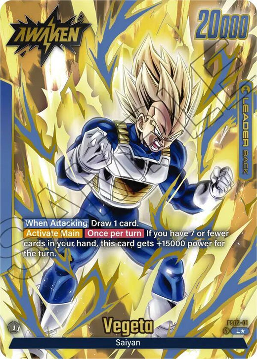 Vegeta - FS02-01 (Oro) Líder Holofoil