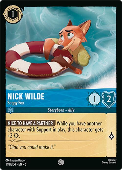 Nick Wilde - Soggy Fox 148/204 Common