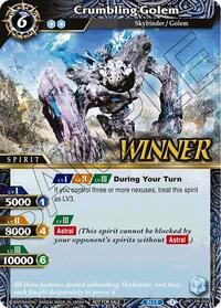 Crumbling Golem (Store Tournament & Sealed Deck Pack Vol.1 -Winner-) | Battle Spirits Saga Promo Cards | Promo | Holofoil | #PR-054