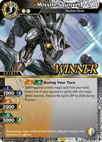 Missile Squirrel (Store Tournament & Sealed Deck Pack Vol.1 -Winner-) | Battle Spirits Saga Promo Cards | Promo | Holofoil | #PR-049