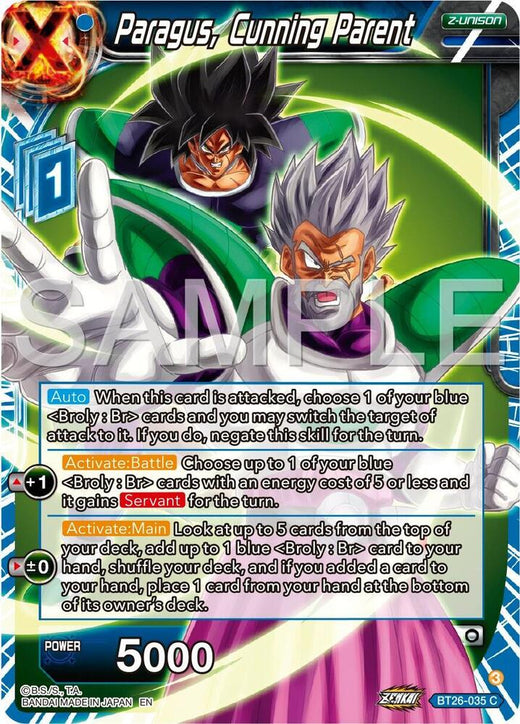 Paragus, Cunning Parent BT26-035 Common