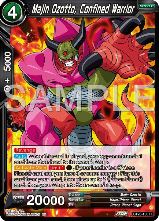 Majin Ozotto, Confined Warrior BT26-133 Rare