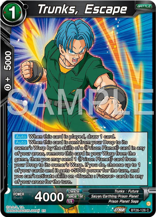 Trunks, Escape BT26-126 Common