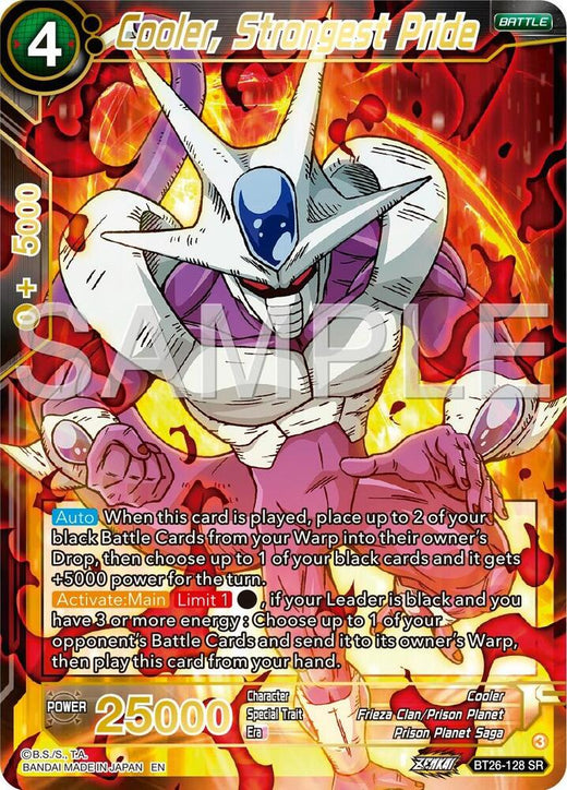 Cooler, Strongest Pride BT26-128 Super Rare