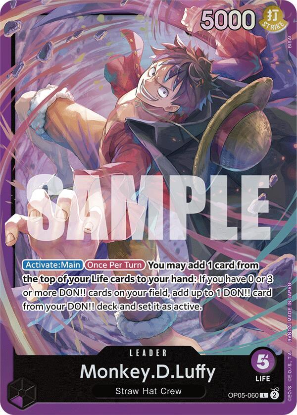 One Piece Card Game: Mazo de inicio 18: Monos Morados D. Luffy individual