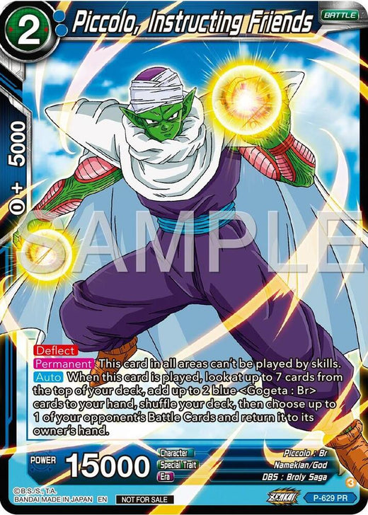 Piccolo, Instructing Friends (Zenkai Series Tournament Pack Vol.9) P-629 Promo