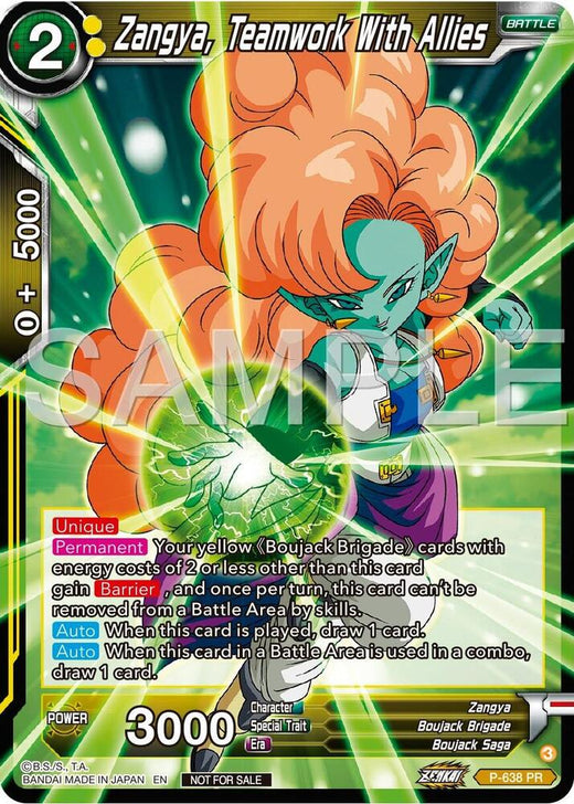 Zangya, Teamwork With Allies (Zenkai Series Tournament Pack Vol.9) P-638 Promo