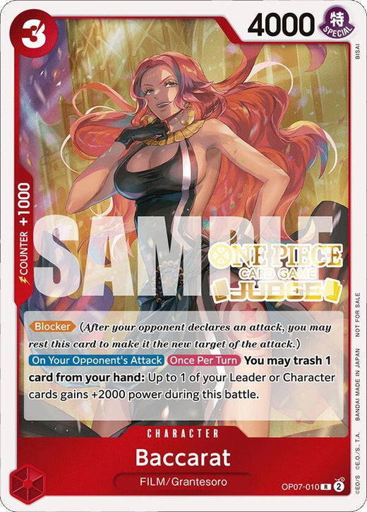 Baccarat (Judge Pack Vol. 4) OP07-010 R Foil