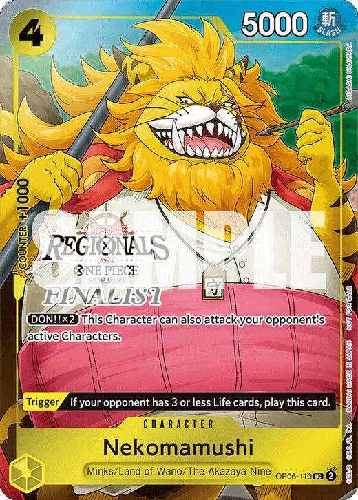 Nekomamushi (Offline Regional 2024 Vol. 3) [Finalist] OP06-110 UC Foil