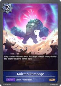 Golem's Rampage | Shadowverse: Evolve Promo Cards | Promo | Normal | #PR-157EN