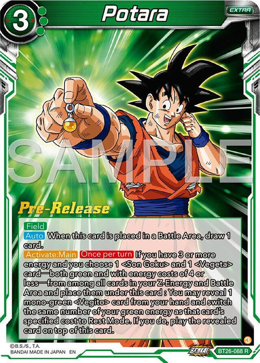 Potara BT26-088 Rare