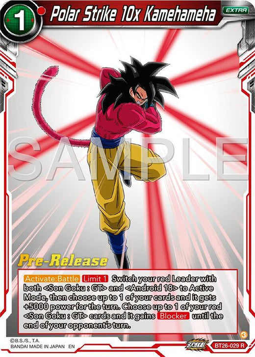 Polar Strike 10x Kamehameha BT26-029 Rare