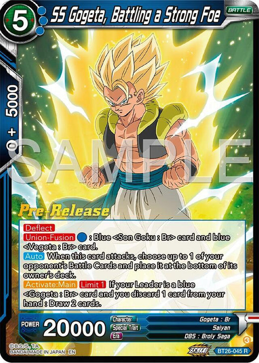 SS Gogeta, Battling a Strong Foe BT26-045 Rare