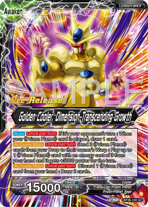 Cool // Golden Cooler, Dimension-Transcending Growth BT26-120 Uncommon