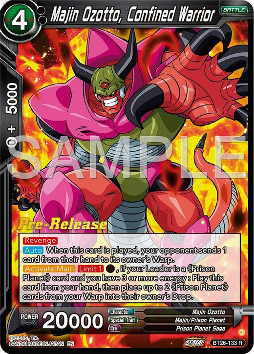 Majin Ozotto, Confined Warrior BT26-133 Rare