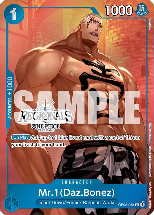 Mr.1 (Daz.Bonez) (Online Regional 2024 Vol. 3) OP02-063 UC
