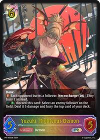Yuzuki, Righteous Demon | Shadowverse: Evolve Promo Cards | Promo | Normal | #PR-165EN