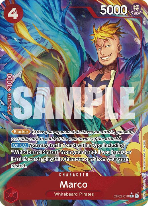 Marco (Alternate Art) OP02-018 R Foil