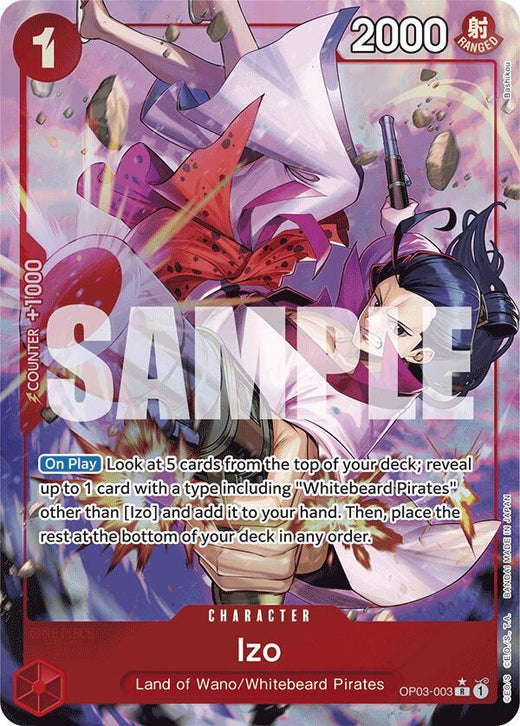 Izo (OP03-003) (Alternate Art) OP03-003 R Foil